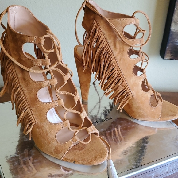 Open toe lace up booties - Picture 11 of 13